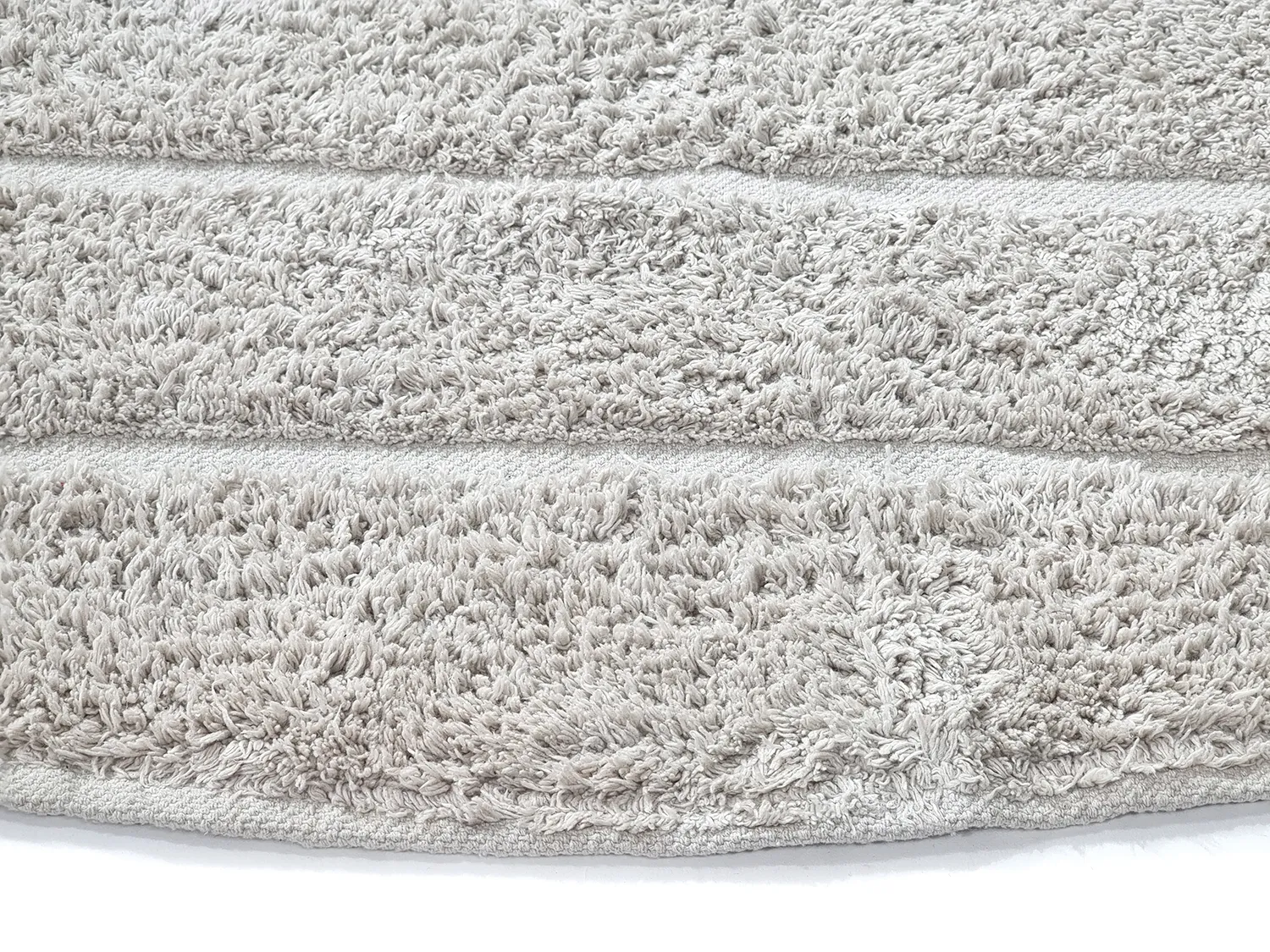 Tapis rond - Willow Natural Cotton Shaggy (greige)