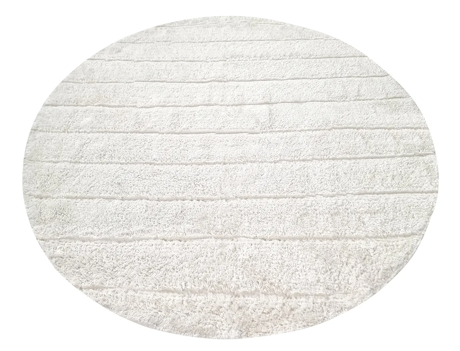 Tapis rond - Willow Natural Cotton Shaggy (blanc cassé)