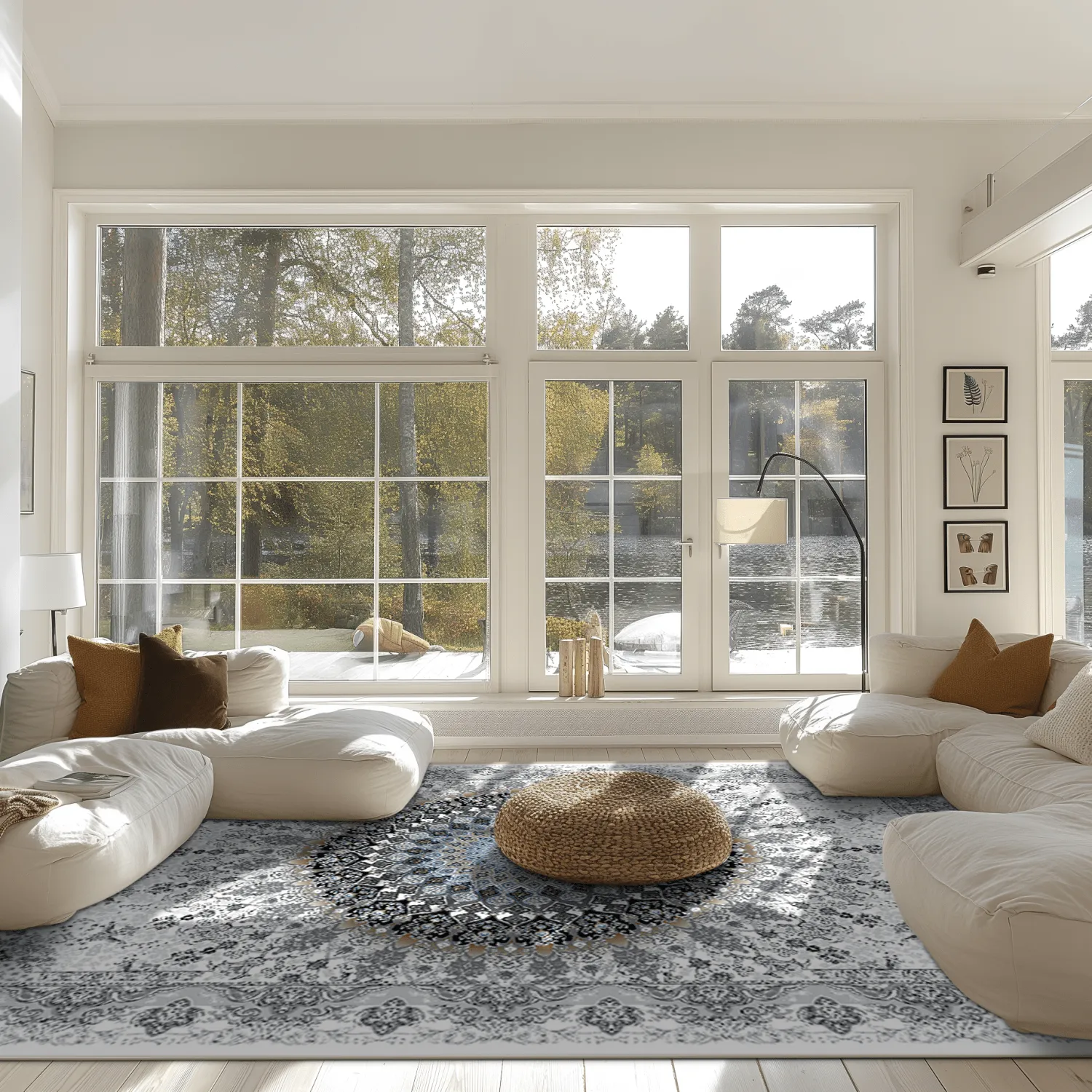 Tapis Wilton - Yelda (blanc/multicolore)