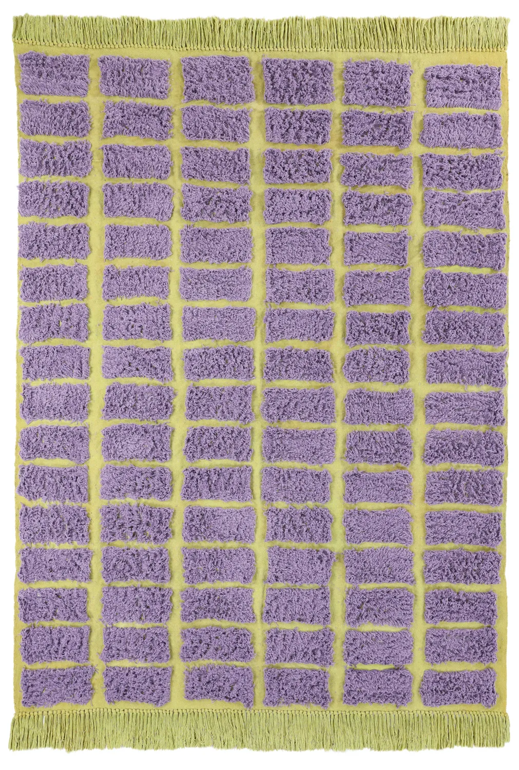 Tapis à poils longs - Zola Natural Cotton Shaggy (violet)
