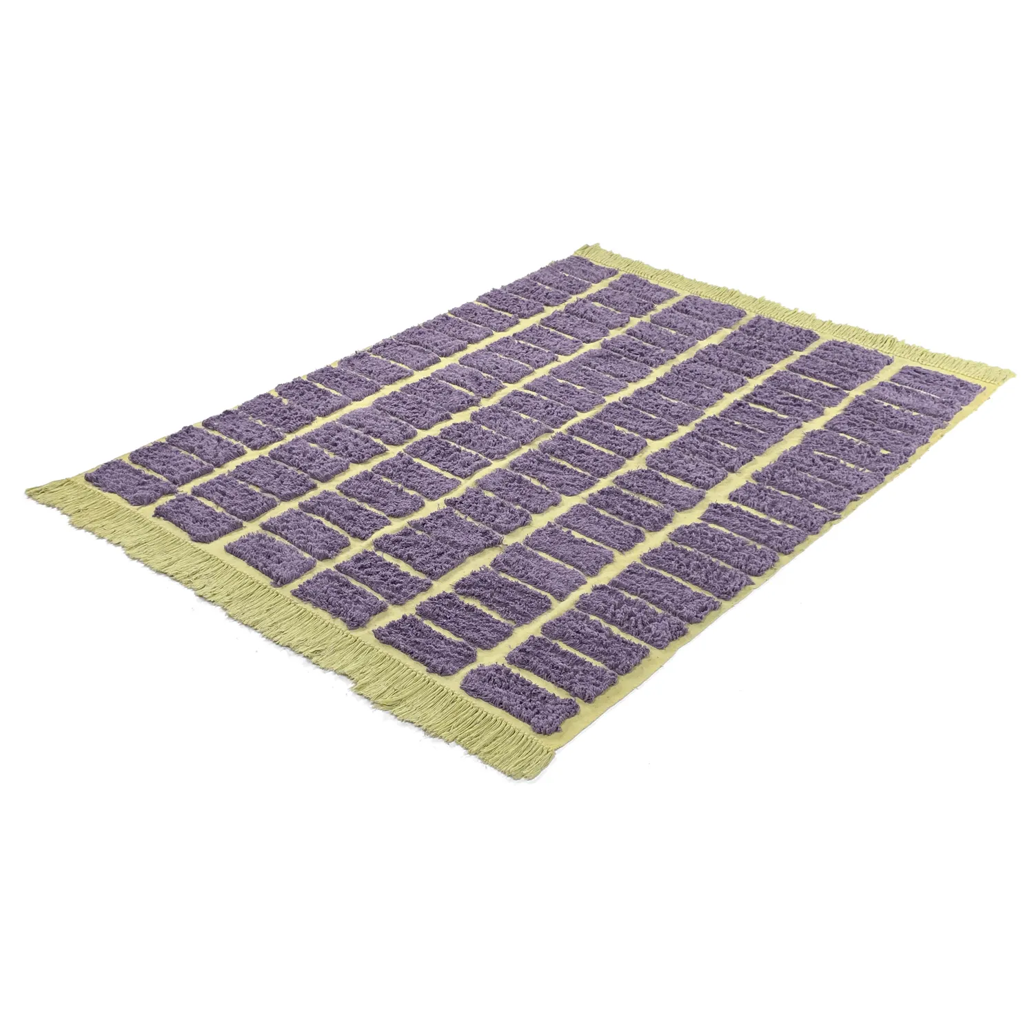 Tapis à poils longs - Zola Natural Cotton Shaggy (violet)