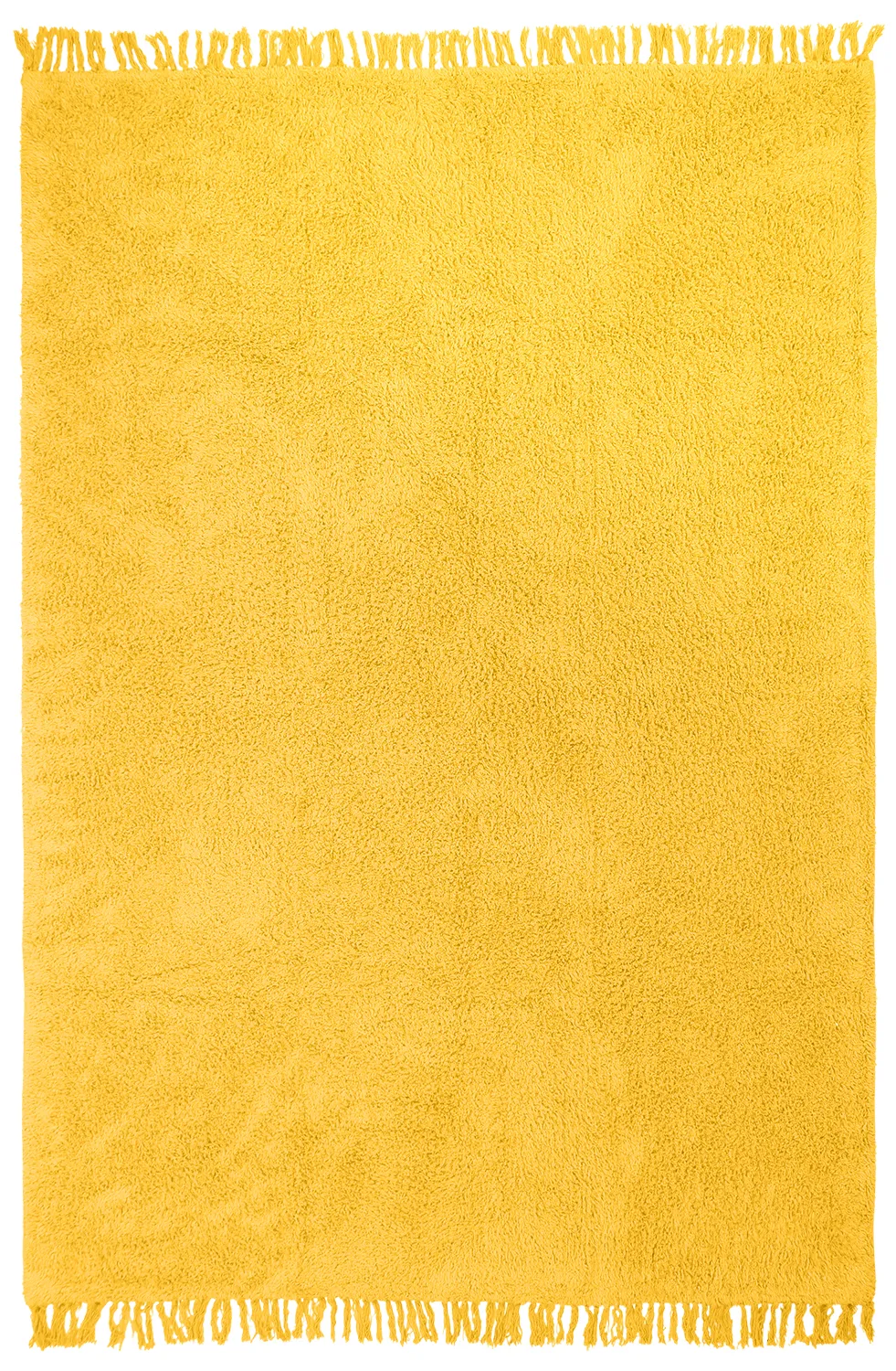Tapis à poils longs - Alba Natural Cotton Shaggy (jaune)