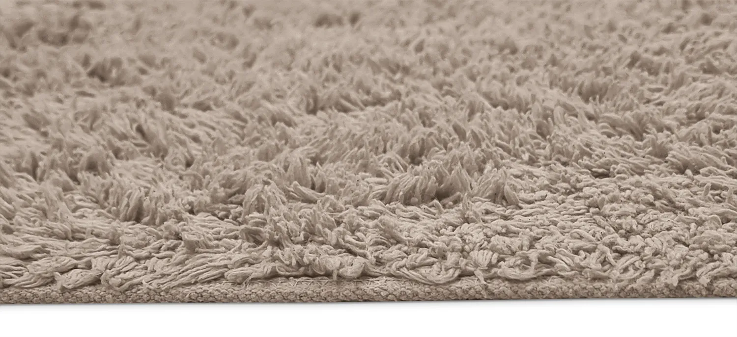 Tapis à poils longs - Alba Natural Cotton Shaggy (taupe)