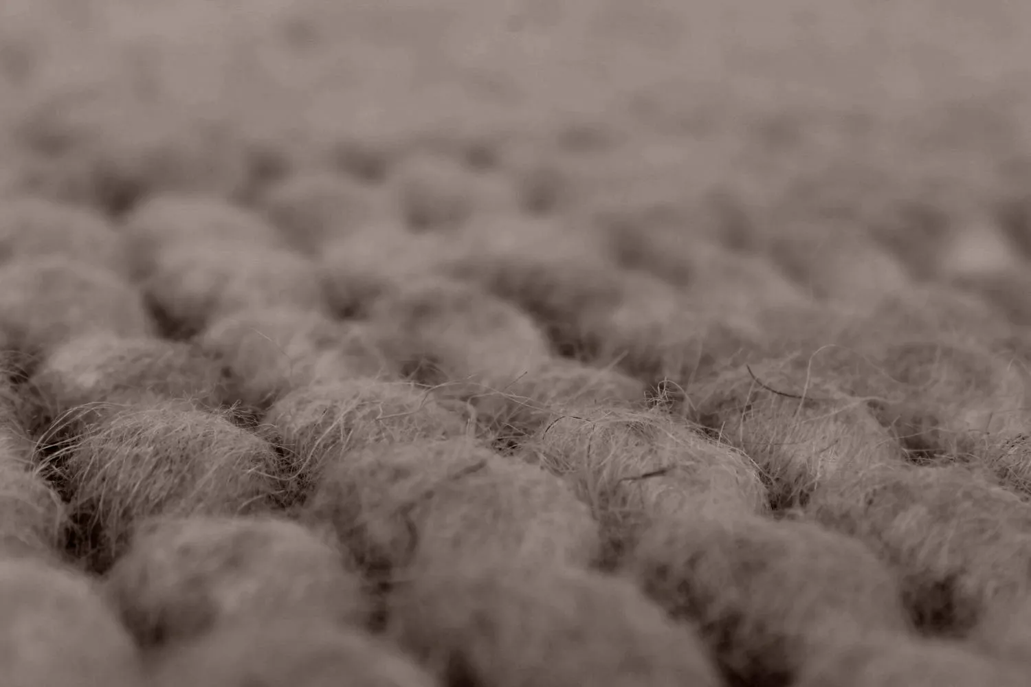 Tapis rond - Avafors Wool Bubble (marron)