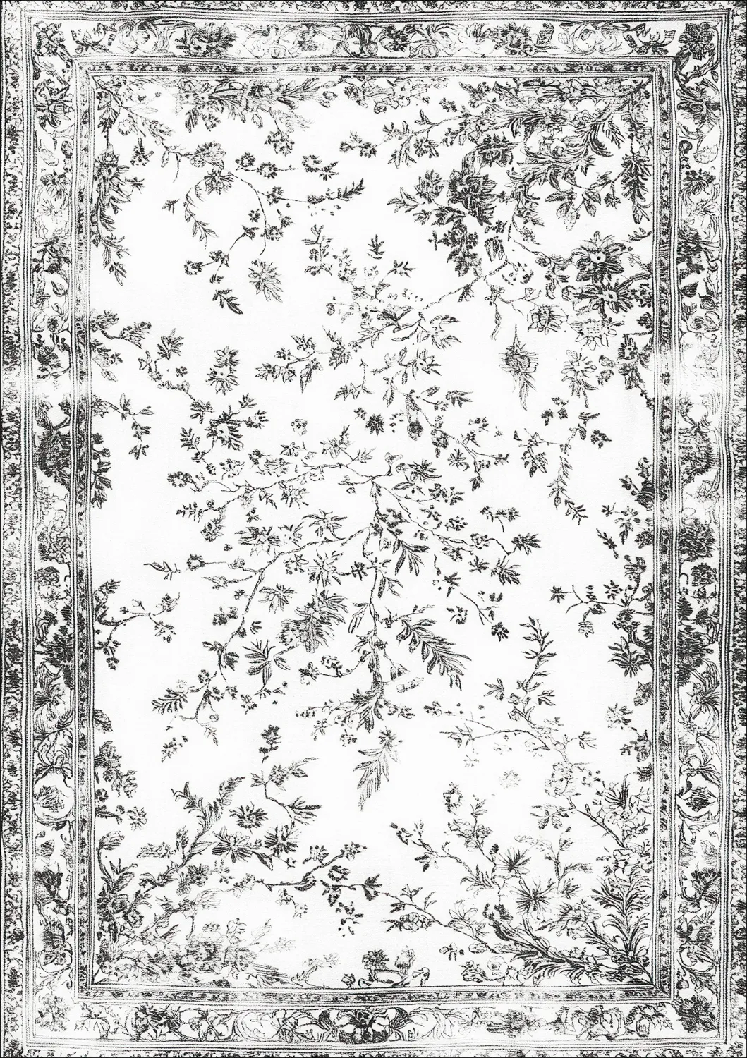 Tapis Wilton - Tulum (noir/blanc)