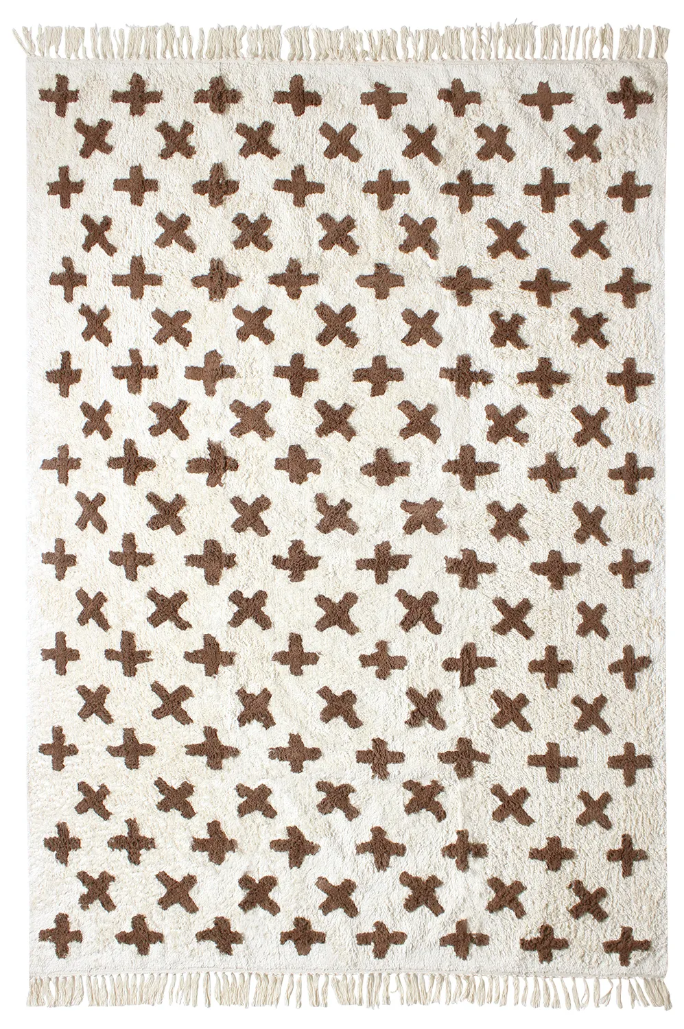Tapis à poils longs - Chesley Natural Cotton Shaggy (beige)