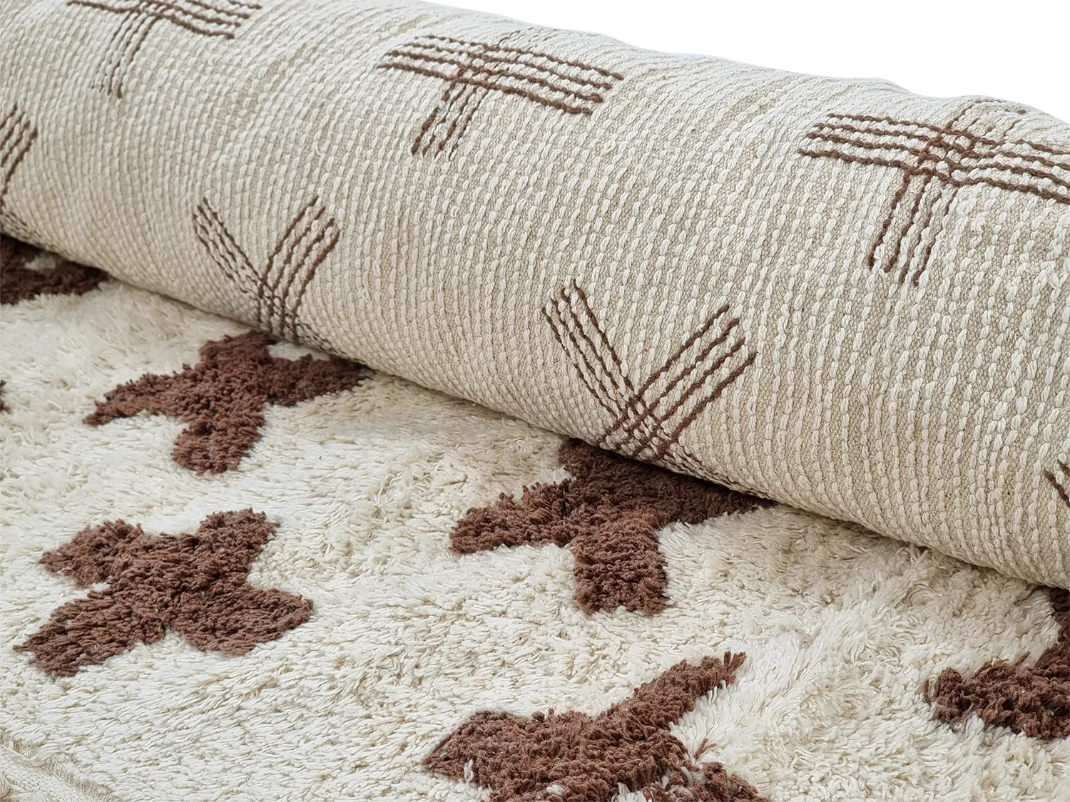 Tapis à poils longs - Chesley Natural Cotton Shaggy (beige)