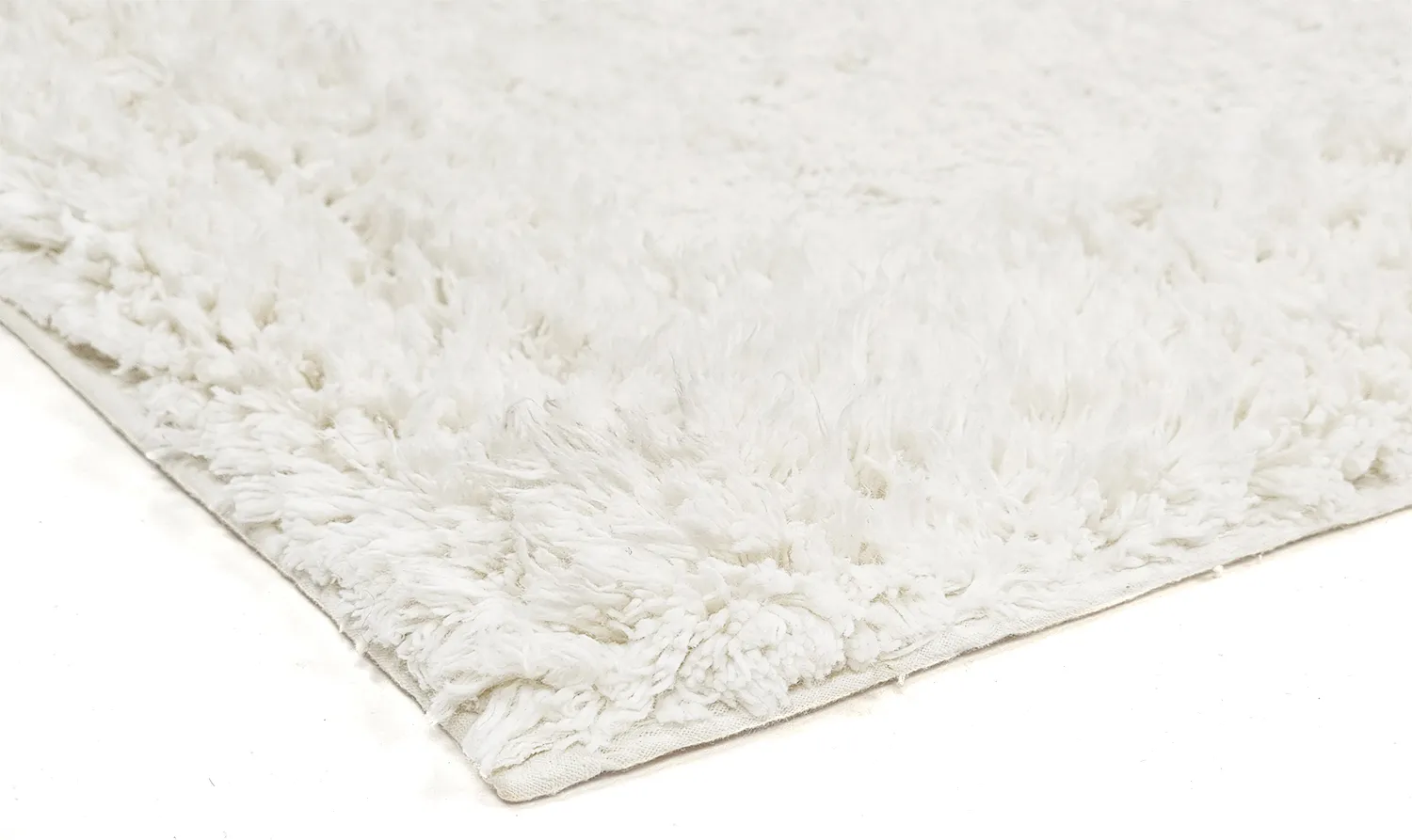 Tapis shaggy - Ebba Natural Cotton Shaggy (blanc cassé)