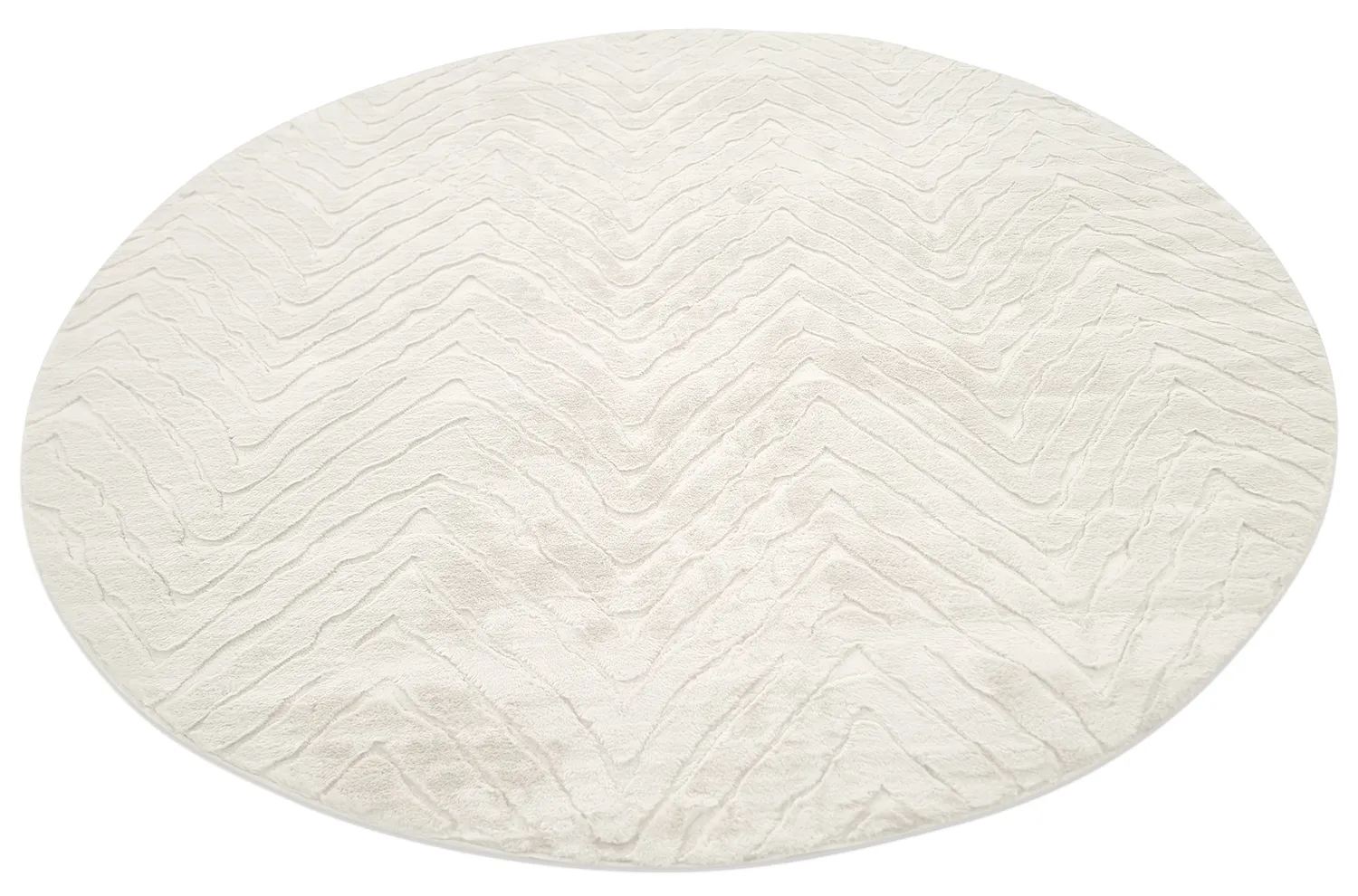 Tapis rond - Wren (blanc cassé)