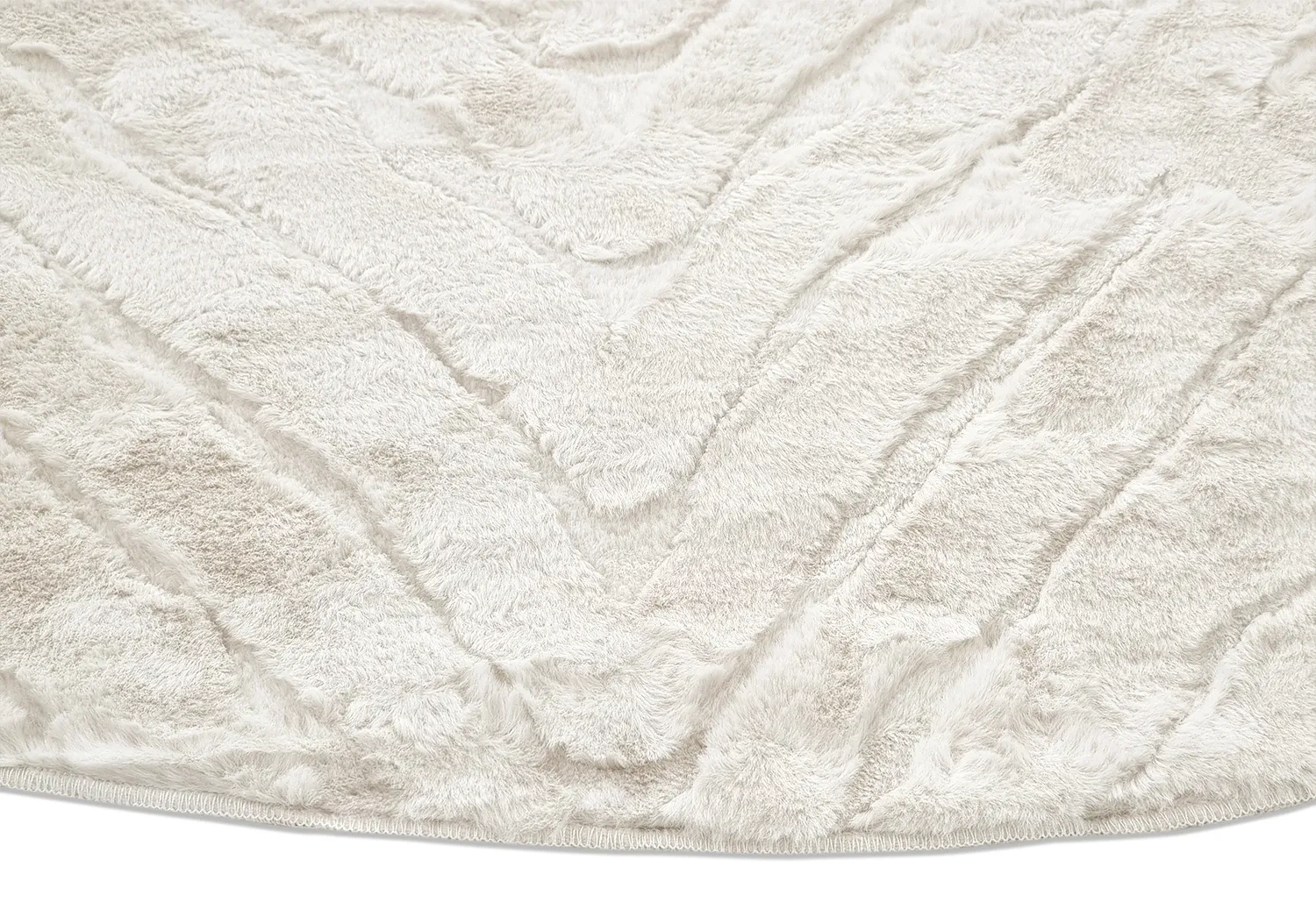 Tapis rond - Wren (blanc cassé)