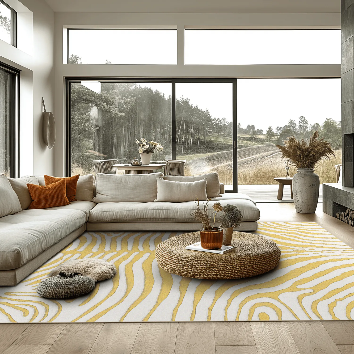 Tapis Wilton - Zebra (jaune)