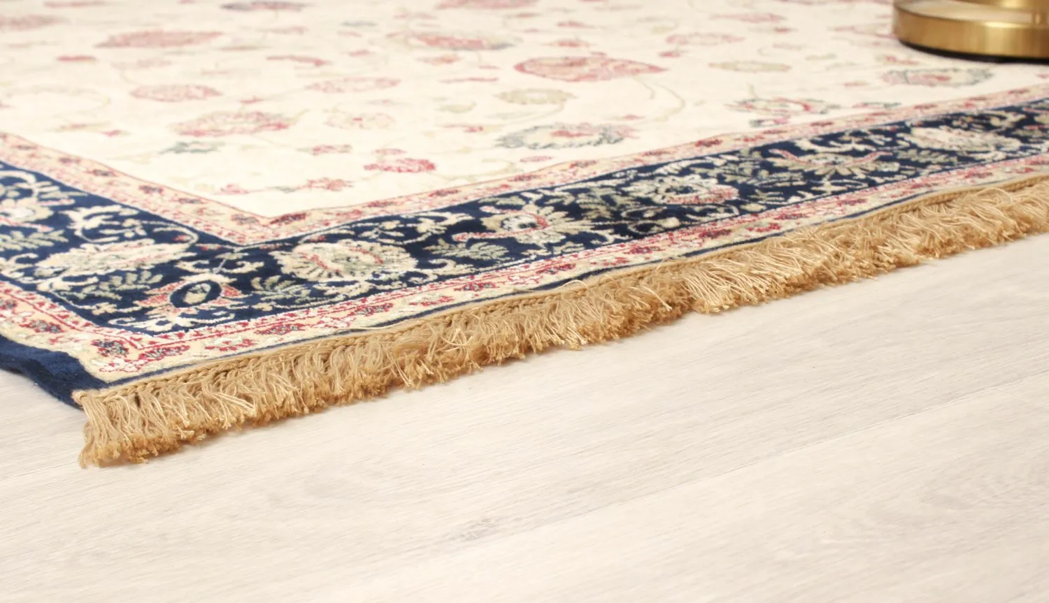 Tapis Wilton - Angelica (beige/bleu marine)