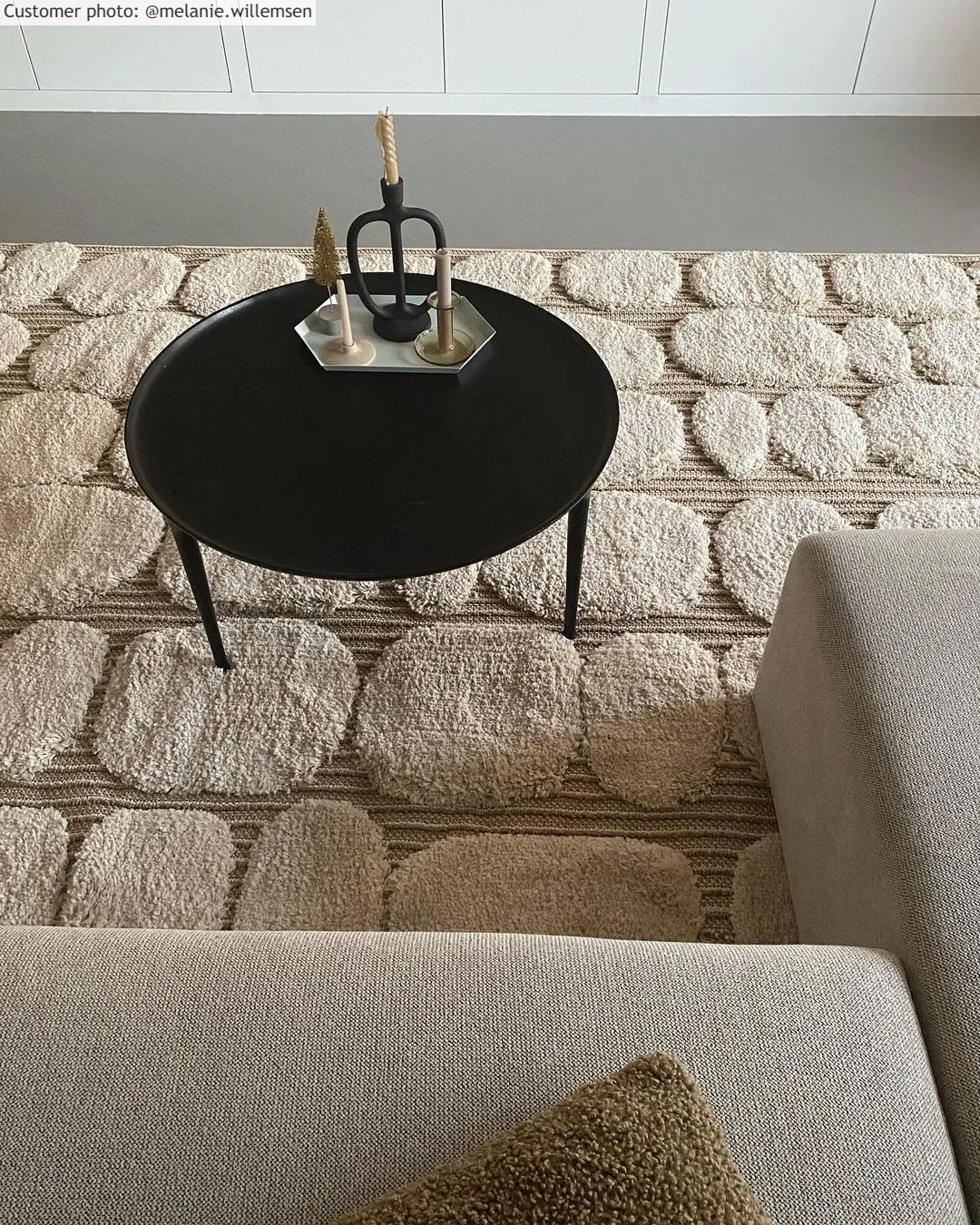Tapis à poils longs - Fondi (beige)