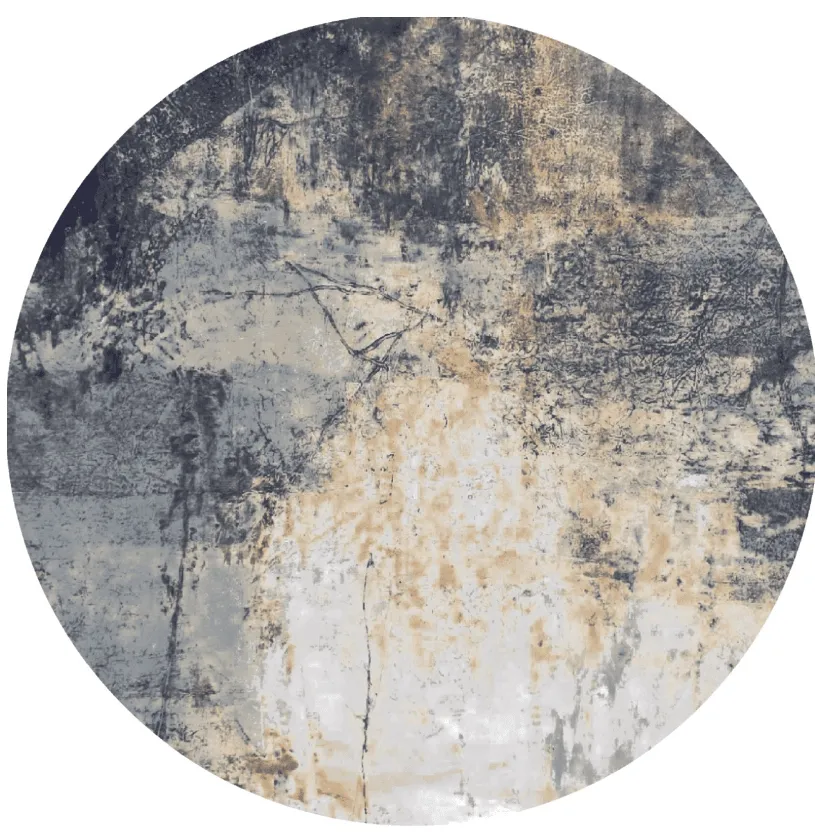 Tapis rond - Melazzo (gris/multicolore)