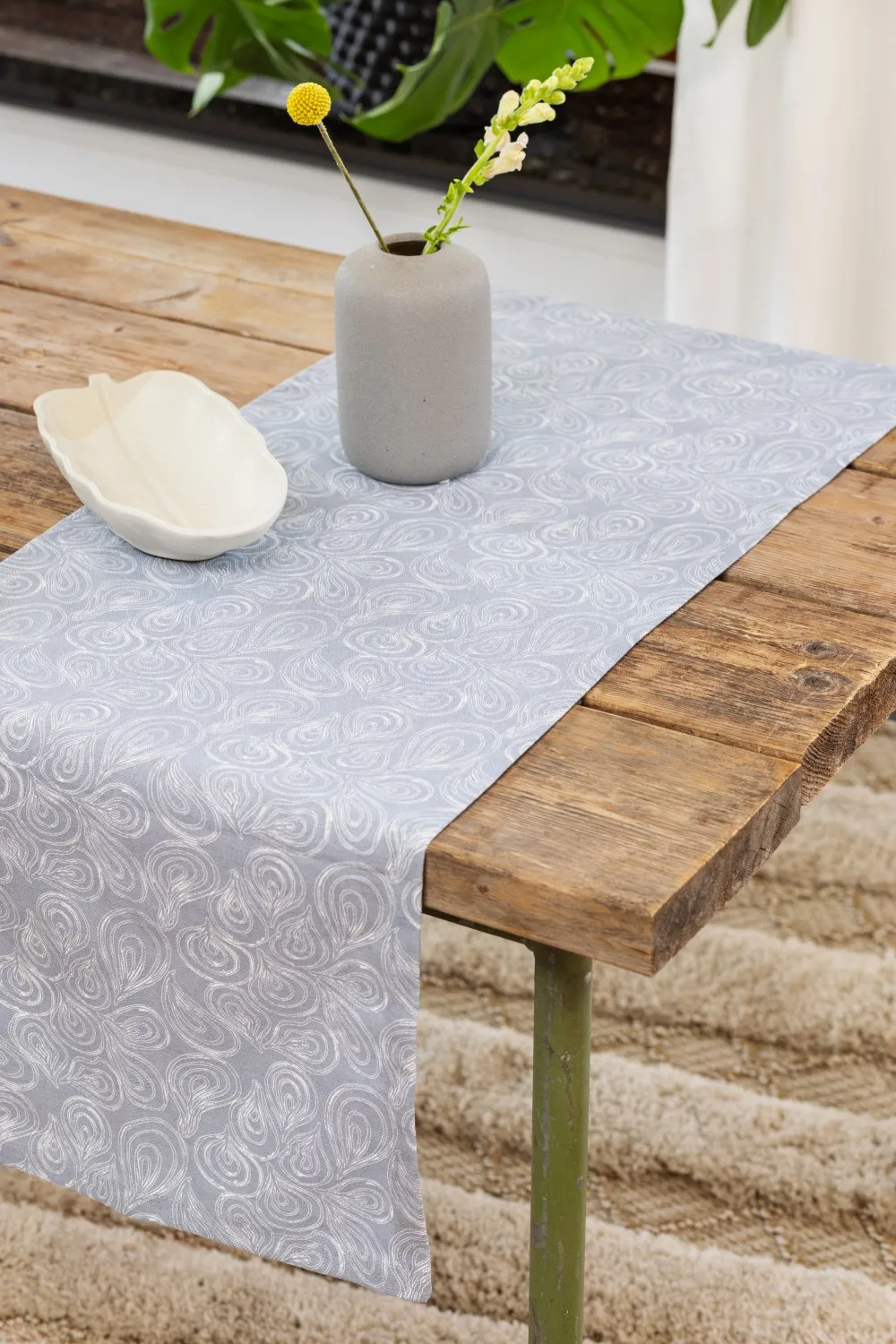 Chemins de table - Chemins Merja (bleu)