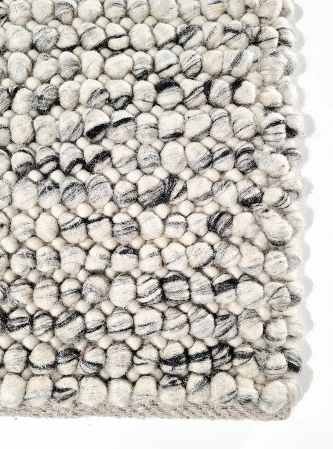 Tapis en laine - Mesra (noir/blanc)