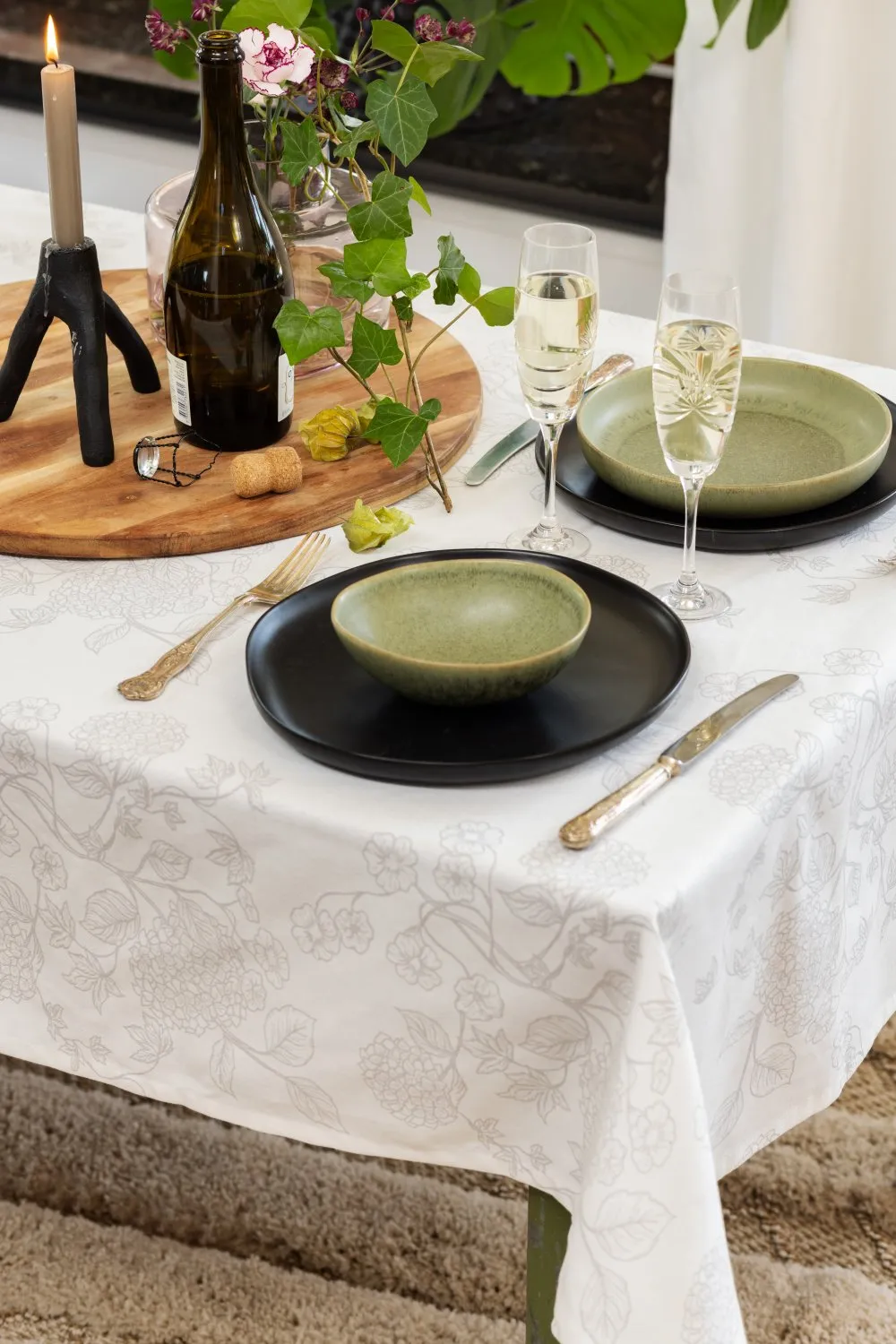 Nappe en coton Minna (gris)