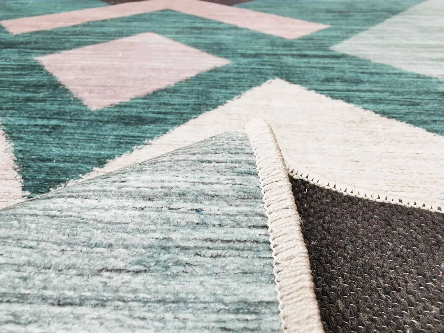 Tapis Wilton - Temara (bleu/multicolore)