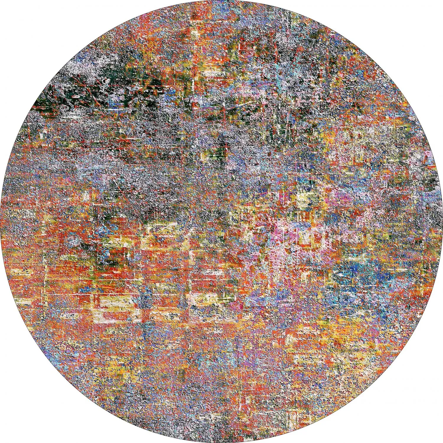 Tapis rond - Almonte (multicolore)