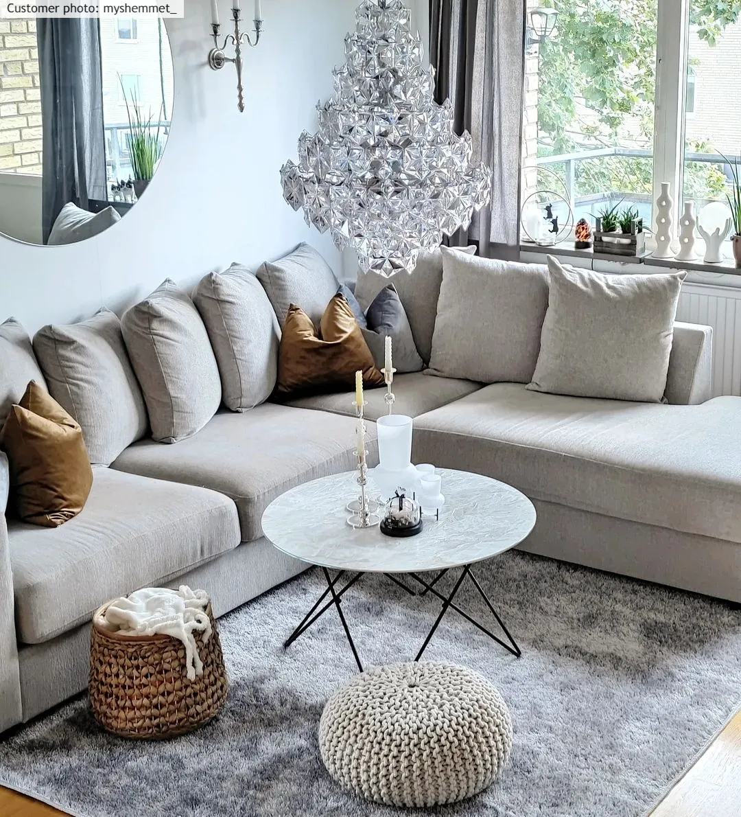 Tapis à poils longs - Cosy (argent)