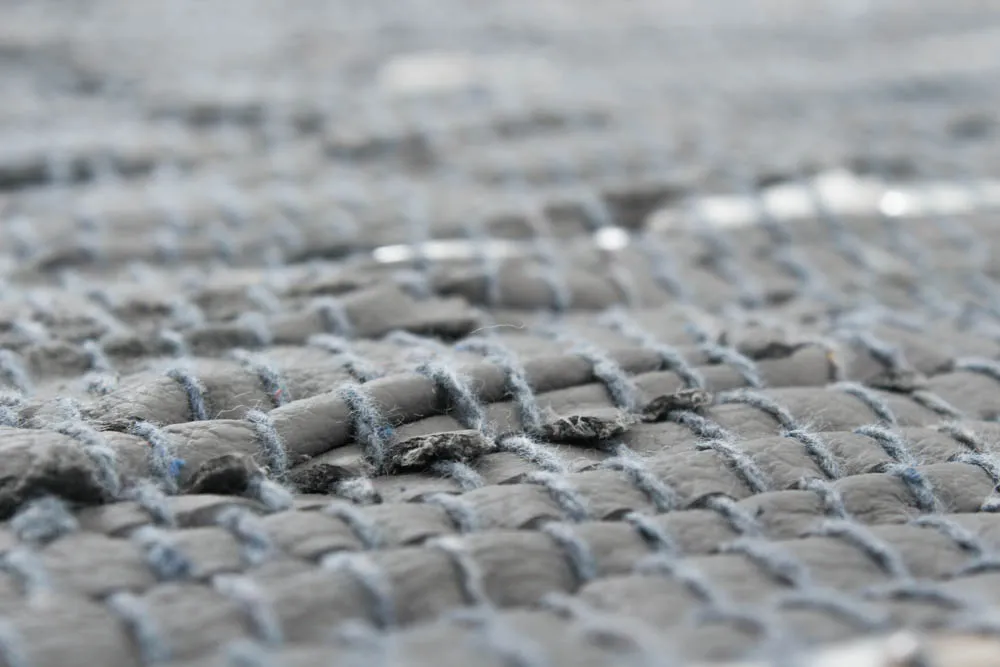 Tapis patchwork - Nordal Design (cuir gris)