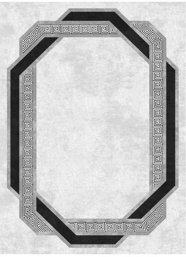 Tapis Wilton - Olympia (noir/blanc)