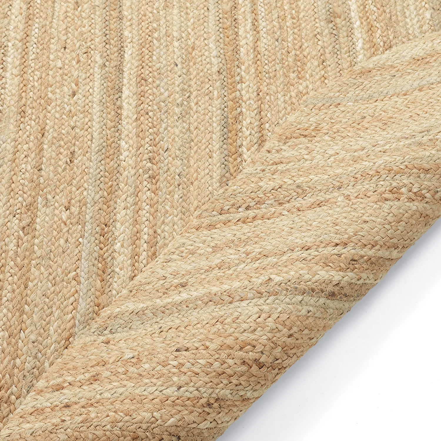 Tapis rond irrégulier en jute - San Francisco (jute)