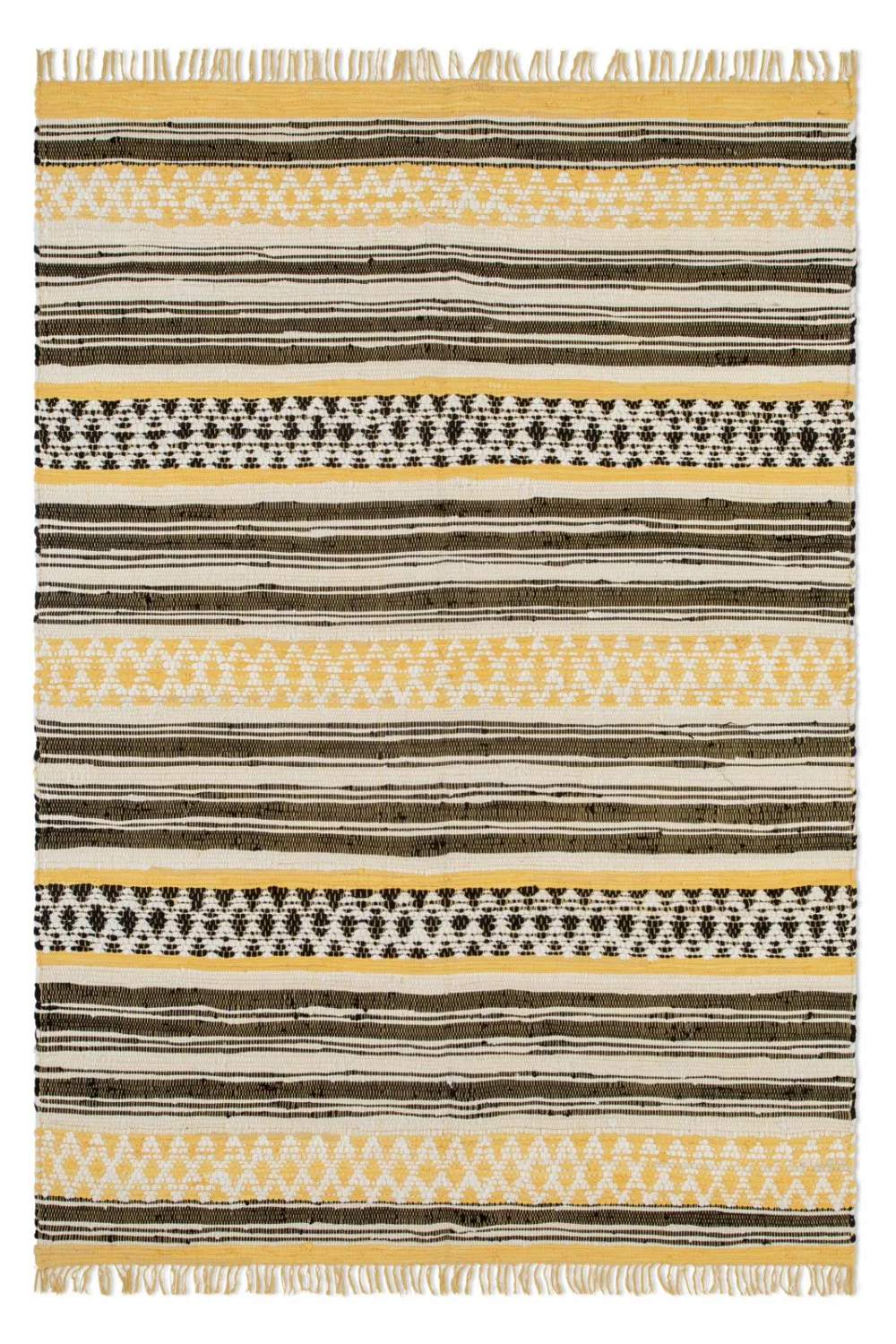 Tapis patchwork - Orissa (jaune)