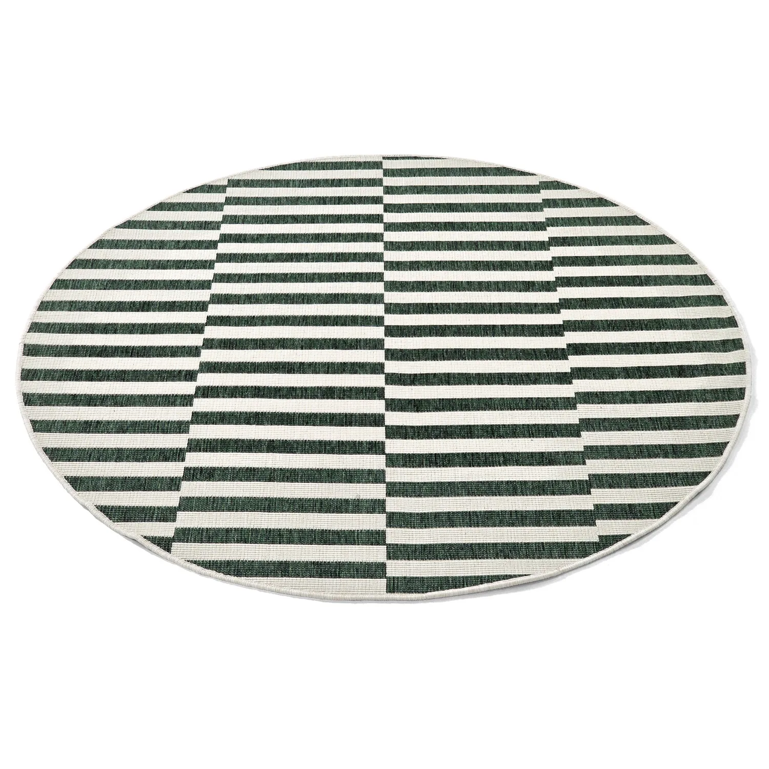Tapis rond - Intérieur/Extérieur Otto (vert)