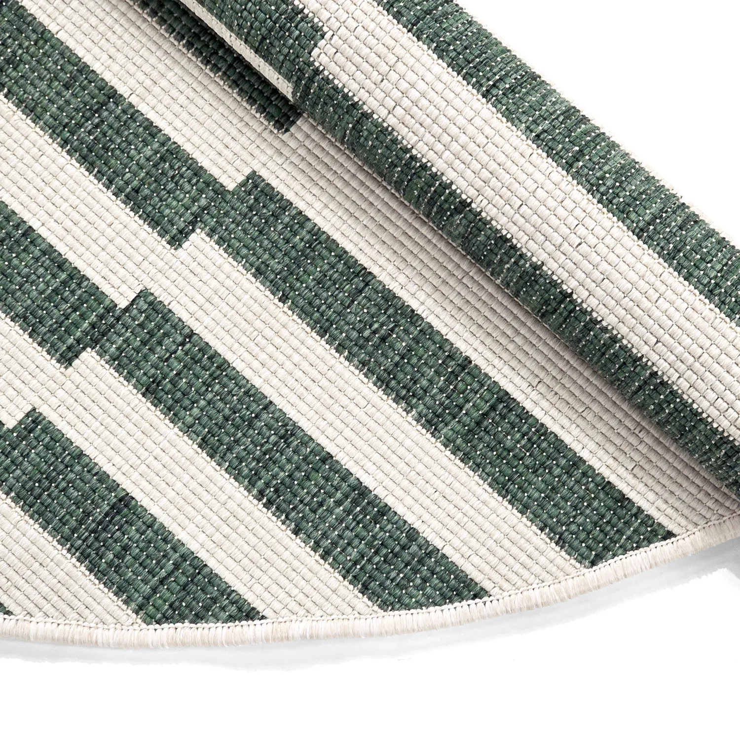 Tapis rond - Intérieur/Extérieur Otto (vert)