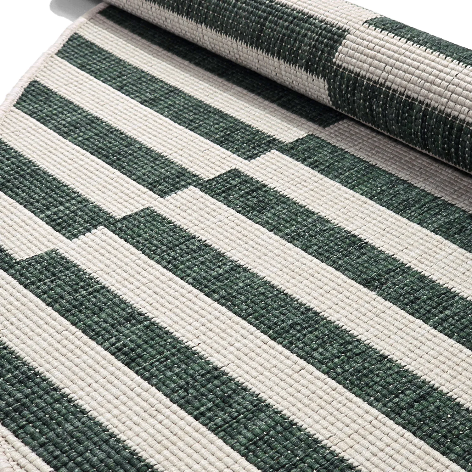 Tapis rond - Intérieur/Extérieur Otto (vert)