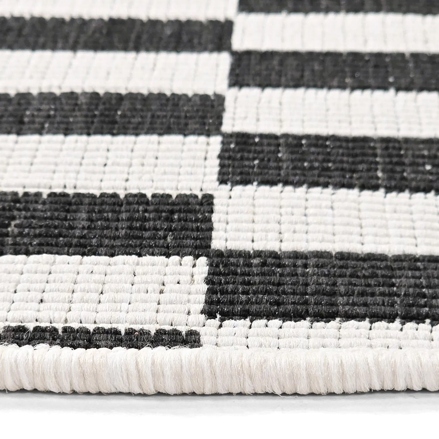 Tapis rond - Intérieur/Extérieur Otto (noir)