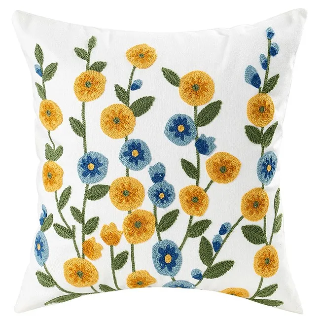 Housse de coussin - Farmhouse Flowers 45 x 45 cm (multicolore)