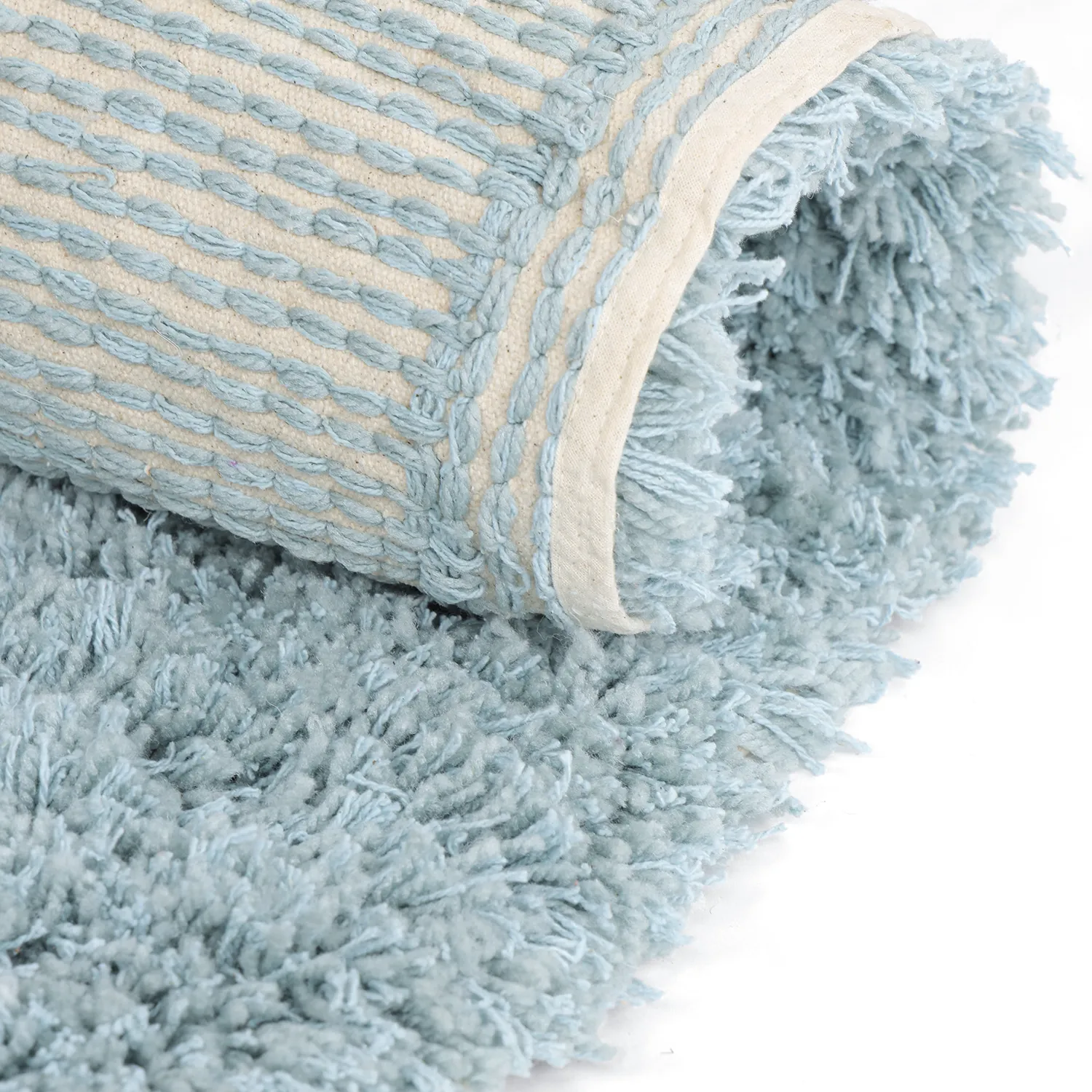 Tapis ovale - Tropea Natural Cotton Shaggy (multi)