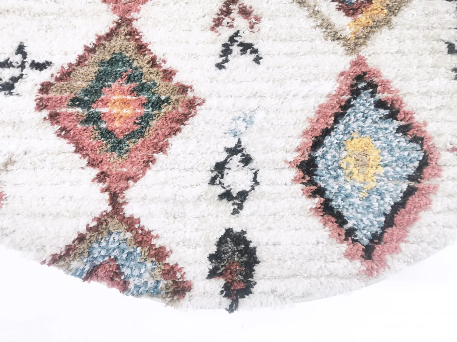 Tapis ronds - Sezze (beige/multi)