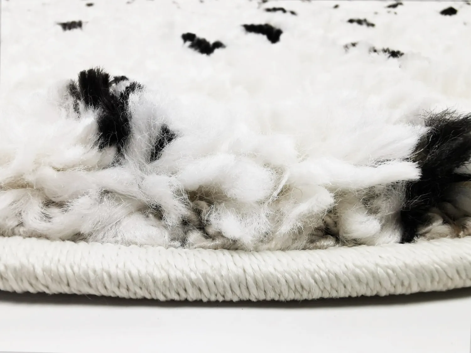 Tapis ronds - Capri (noir/beige)