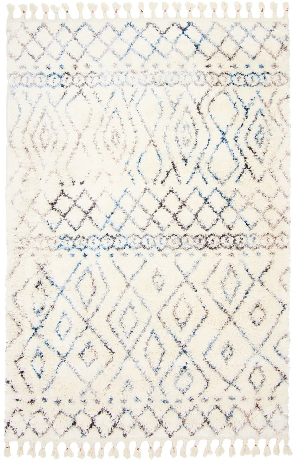 Tapis à poils longs - Marini (bleu/multi)