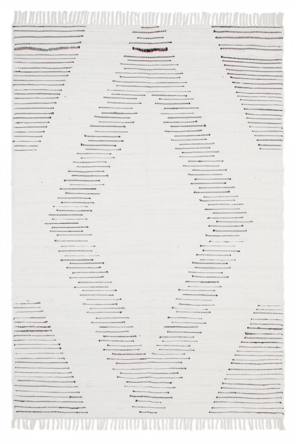 Tapis patchwork - Palani (blanc/noir)