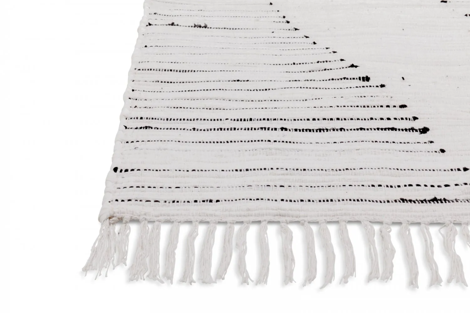 Tapis patchwork - Palani (blanc/noir)