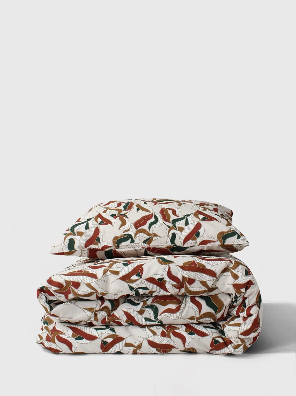 Ensemble de housse de couette - Amalie (beige/rouille)