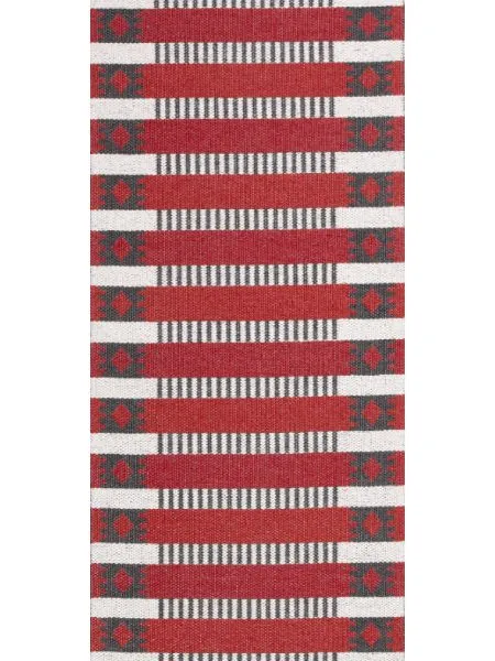 Tapis en plastique - Horredsmattan Märta (rouge)