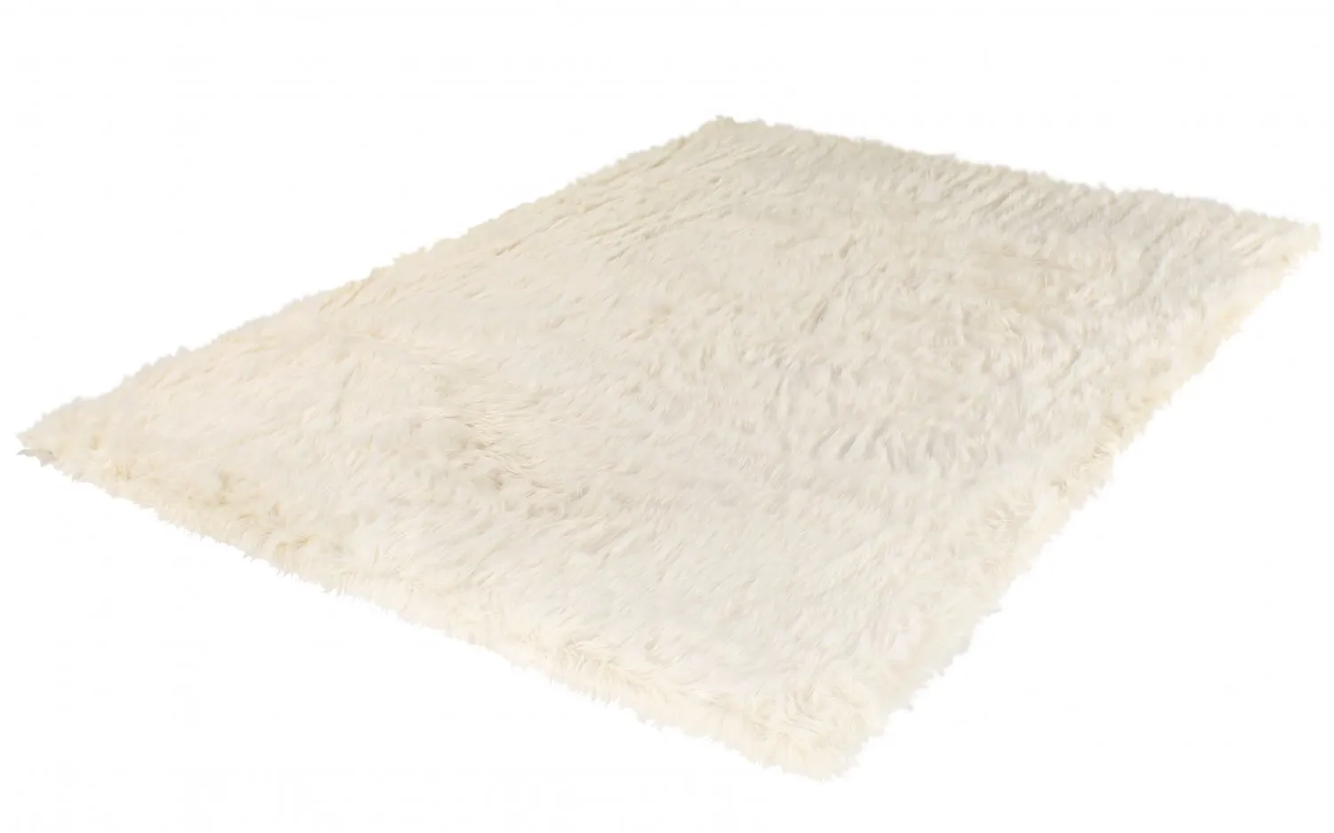 Tapis à poils longs - Pomaire (blanc cassé)