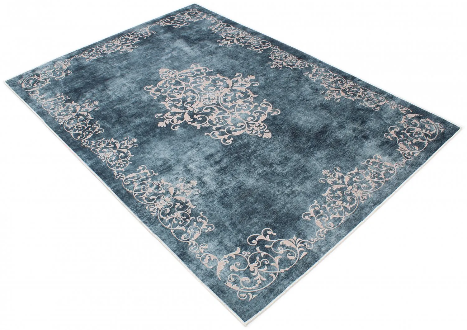 Tapis Wilton - Santi (bleu/beige)