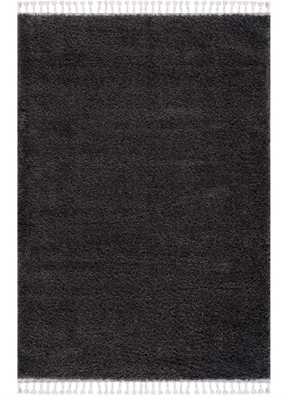 Tapis à poils longs - Cudillero (noir/anthracite)
