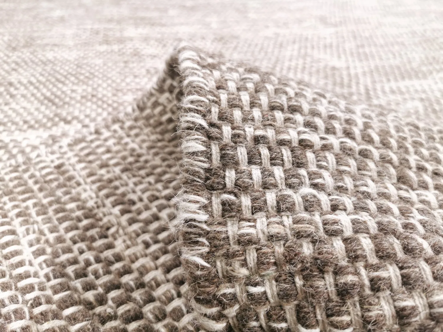 Tapis en laine - Otago (marron)