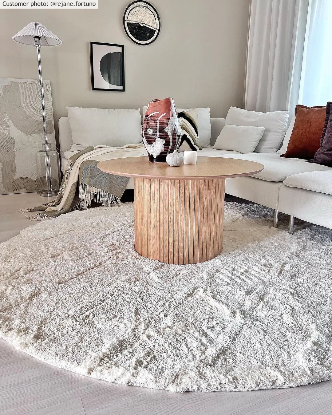 Tapis ronds - Rostock (blanc cassé)