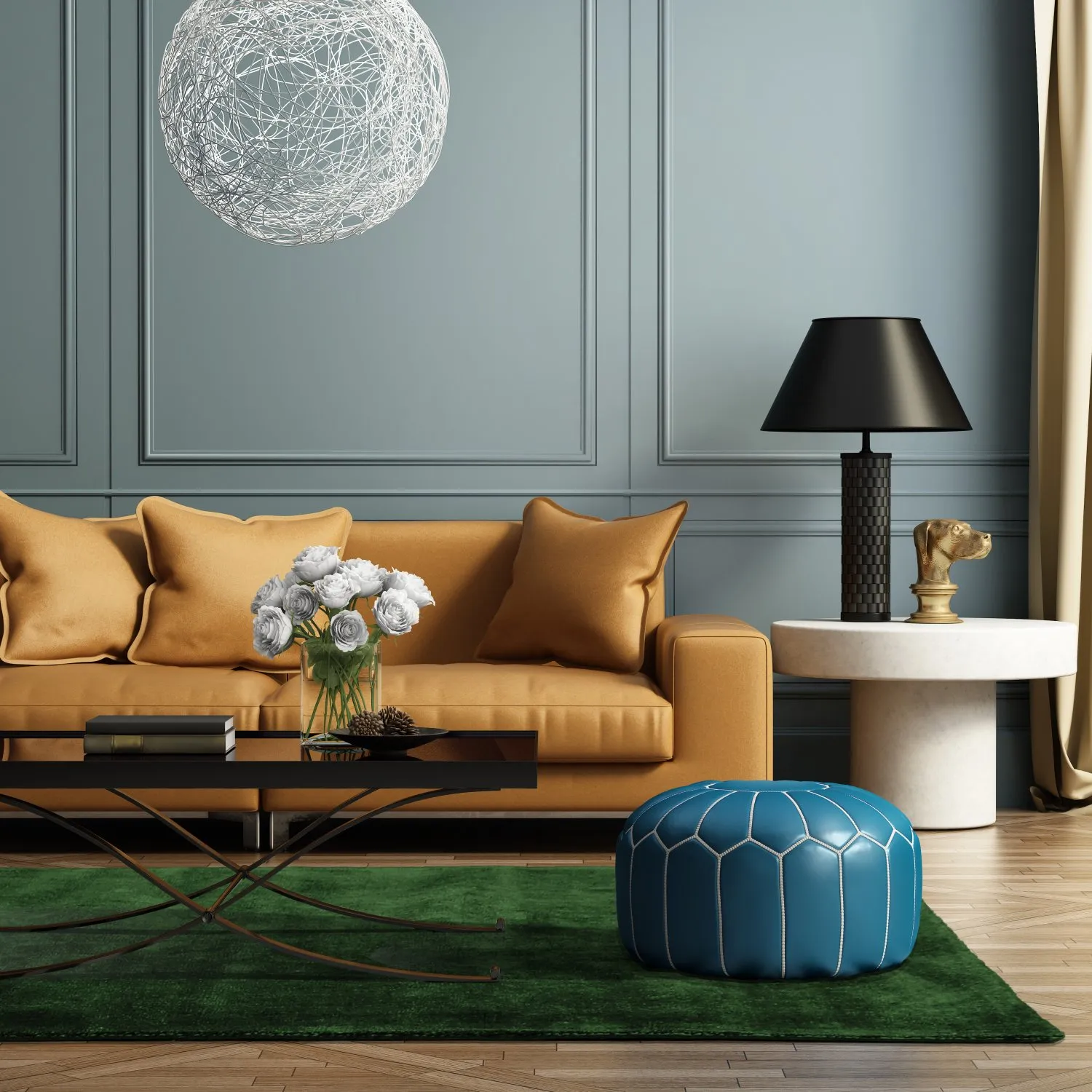 PET recyclé avec aspect viscose (vert)