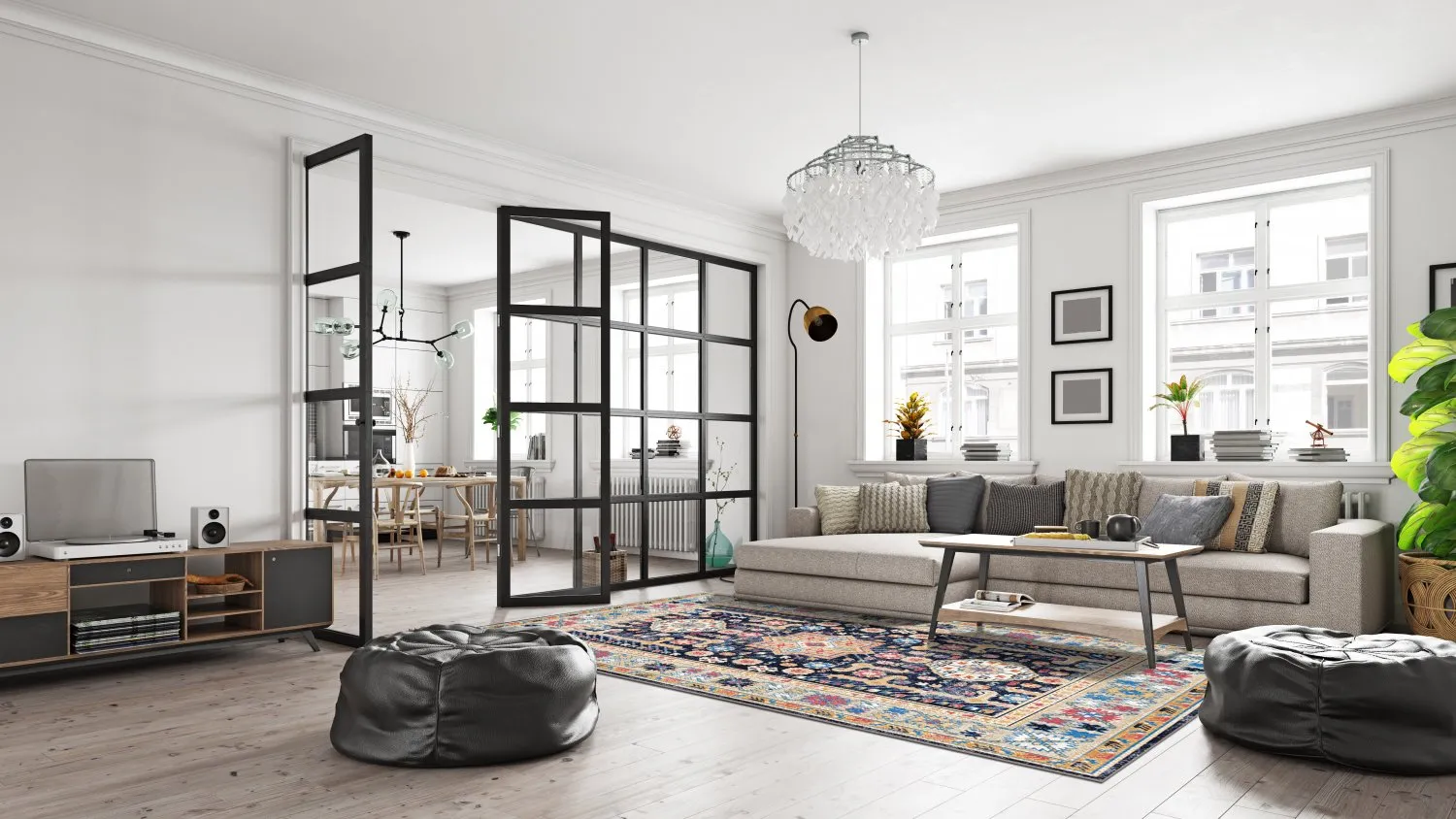 Tapis Wilton - Kayaköy (multicolore)