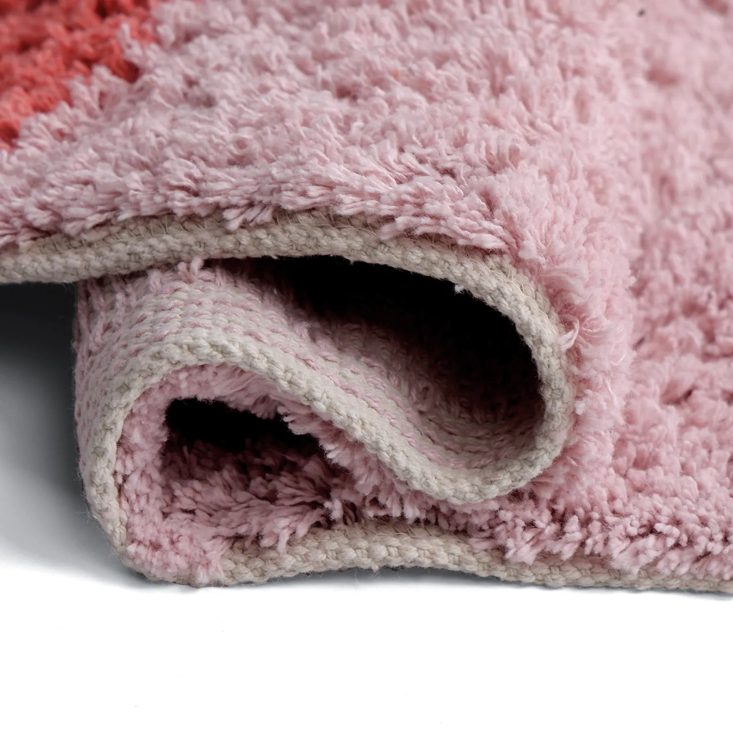 Tapis shaggy - Amira Natural Cotton Shaggy (rose)