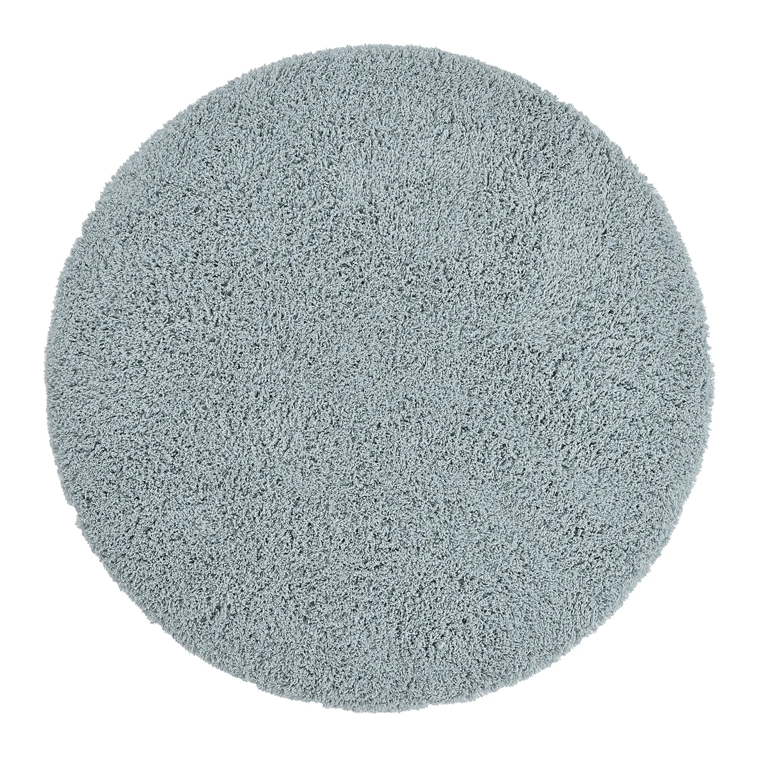 Tapis rond - Combarro Solid Cotton Shaggy (bleu clair)